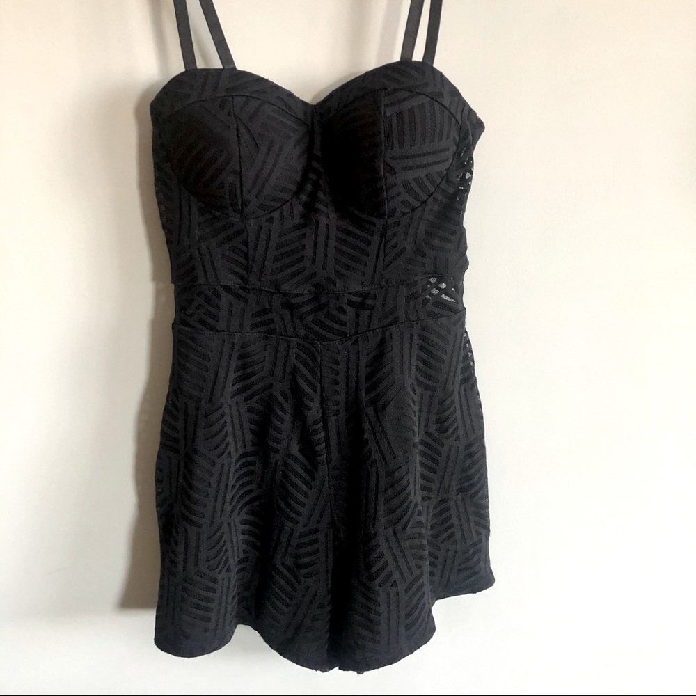 Black Material Girl Romper size small
